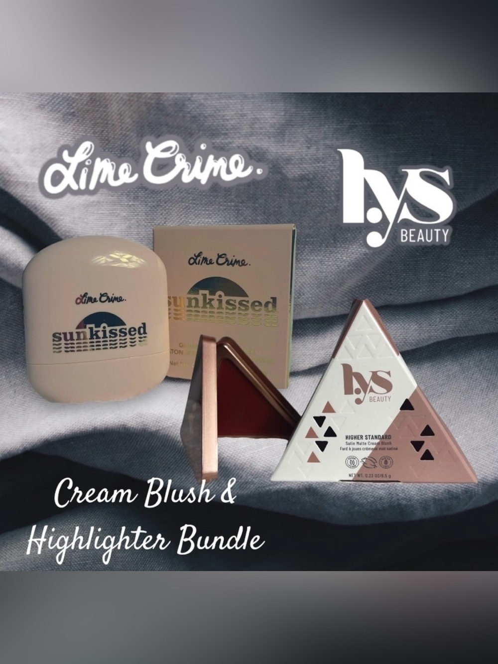 Nib! Radiant Glow Lime Crime & LYS Cream Blush and Highlighter Stick Bundle